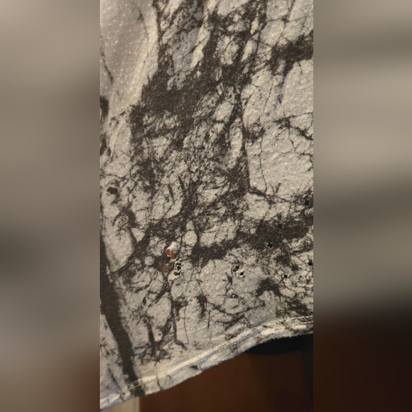 Helmut Lang black & white marbled lightweight tank top szL - Picture 5 of 7